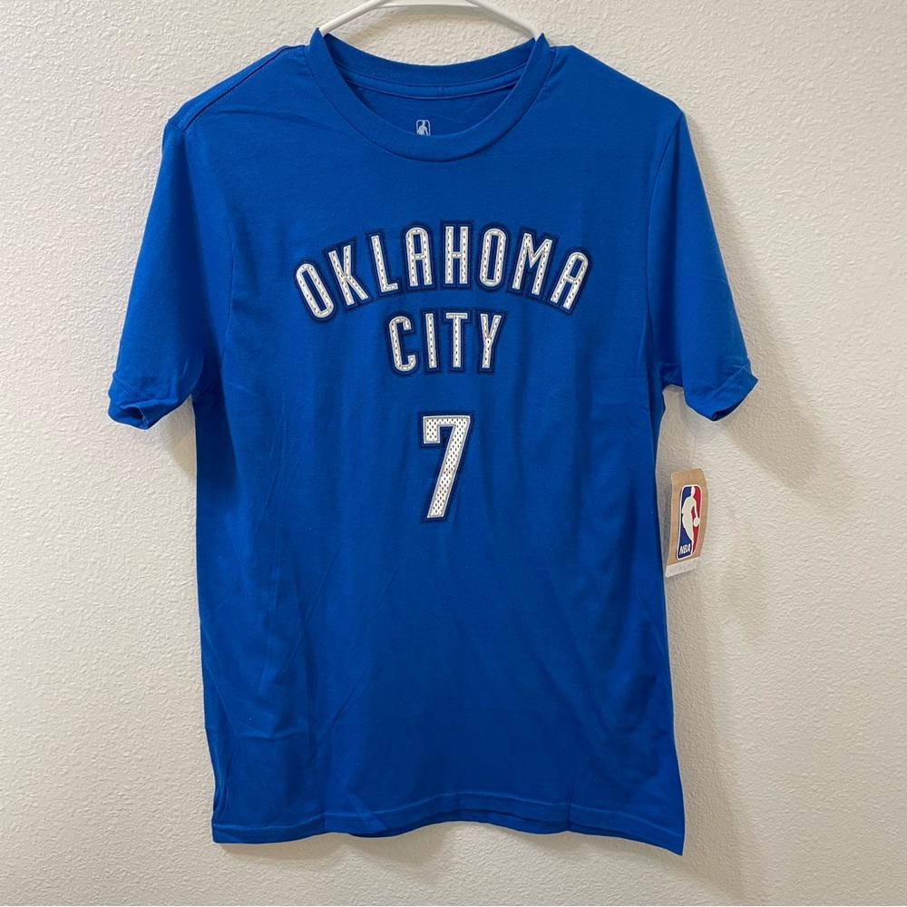 Oklahoma City thunder Carmelo Anthony shirt blue boys large NWT